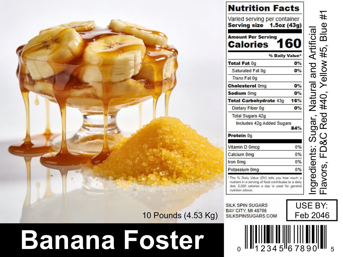 Banana Foster Cotton Candy Sugar