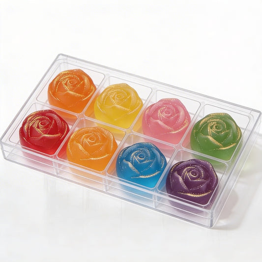 Mixed Fruit - Japanese Crystal Candy (Kohakutou) Rose Box