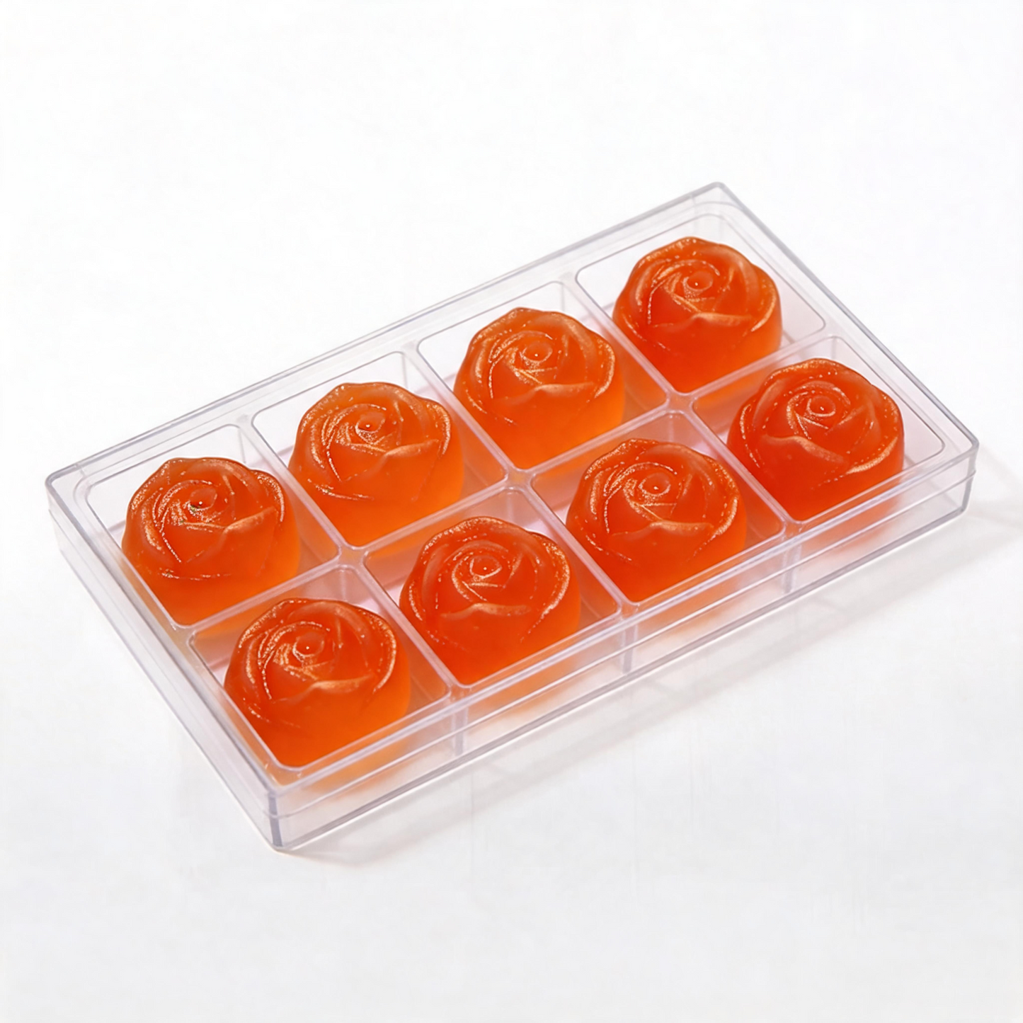 Tropical Punch Crystal Candy (Japanese Kohakutou) Rose Treat Box