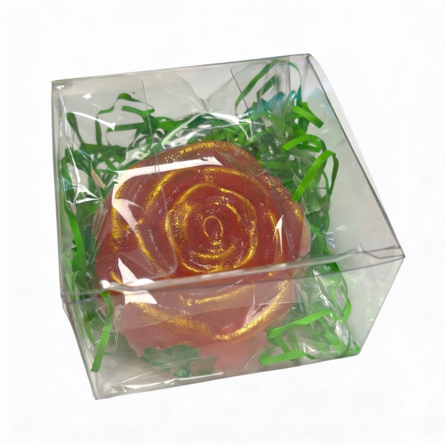 Jumbo Strawberry Rose - Japanese Crystal Candy (Kohakutou)