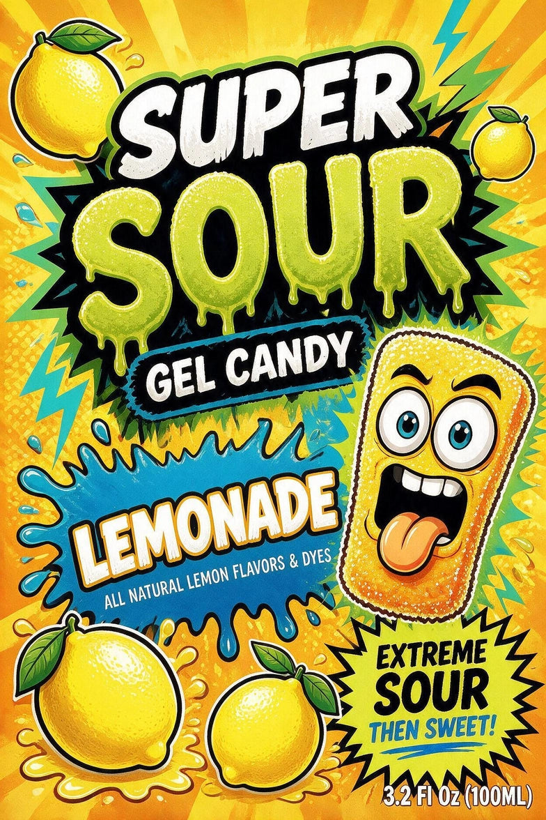 Super Sour Lemonade Gel Candy