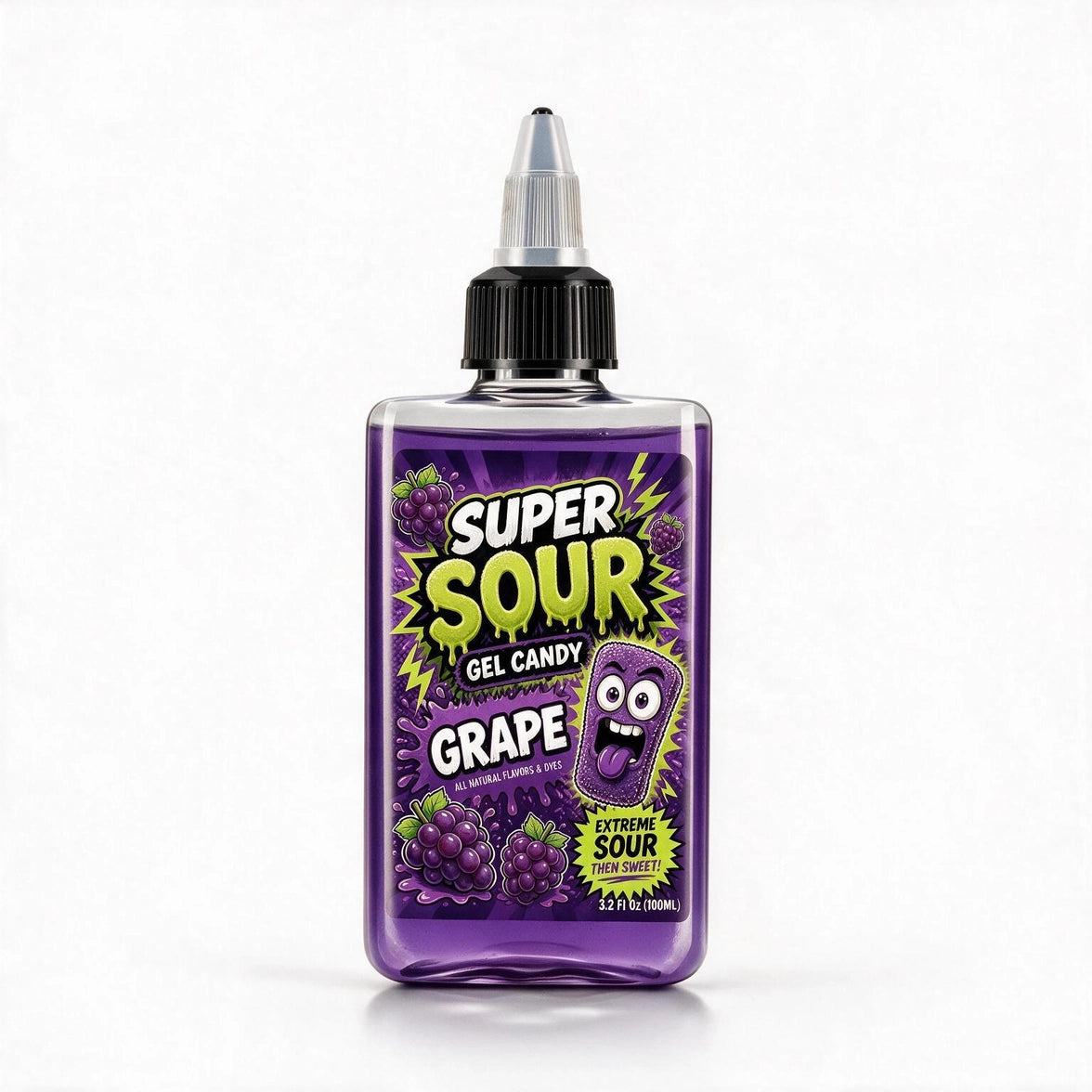 Super Sour Grape Gel Candy