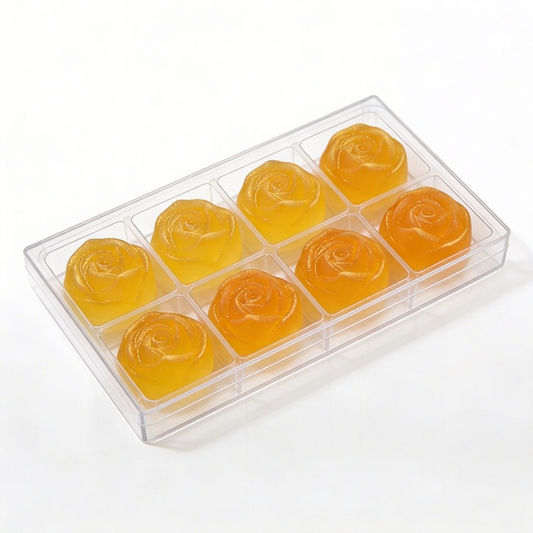 Banana Crystal Candy (Japanese Kohakutou) Rose Treat Box