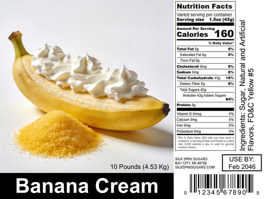 Banana Cream Cotton Candy Sugar