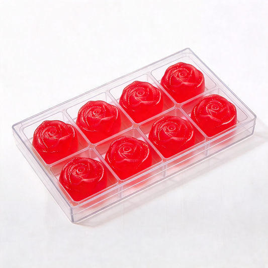 Fruit Punch Crystal Candy (Japanese Kohakutou) Rose Treat Box