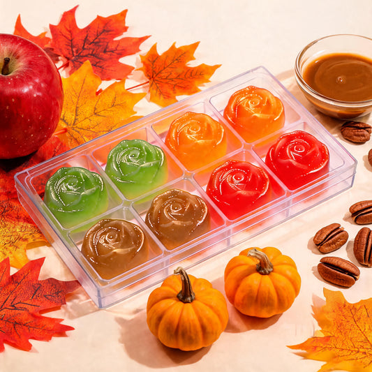 Fall Harvest - Japanese Crystal Candy (Kohakutou) Rose Box