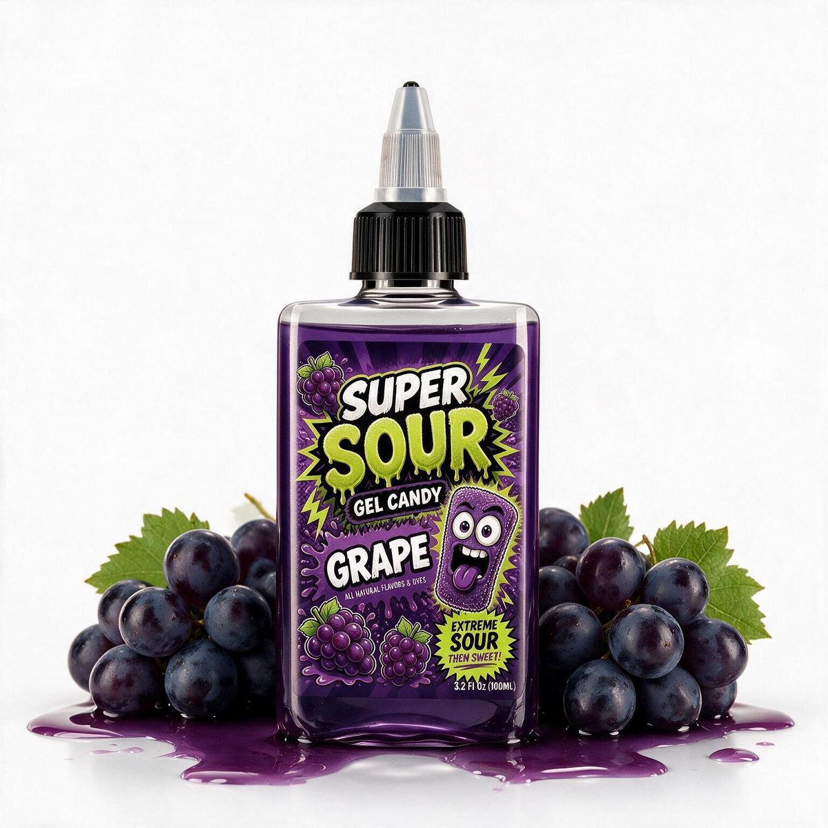 Super Sour Grape Gel Candy