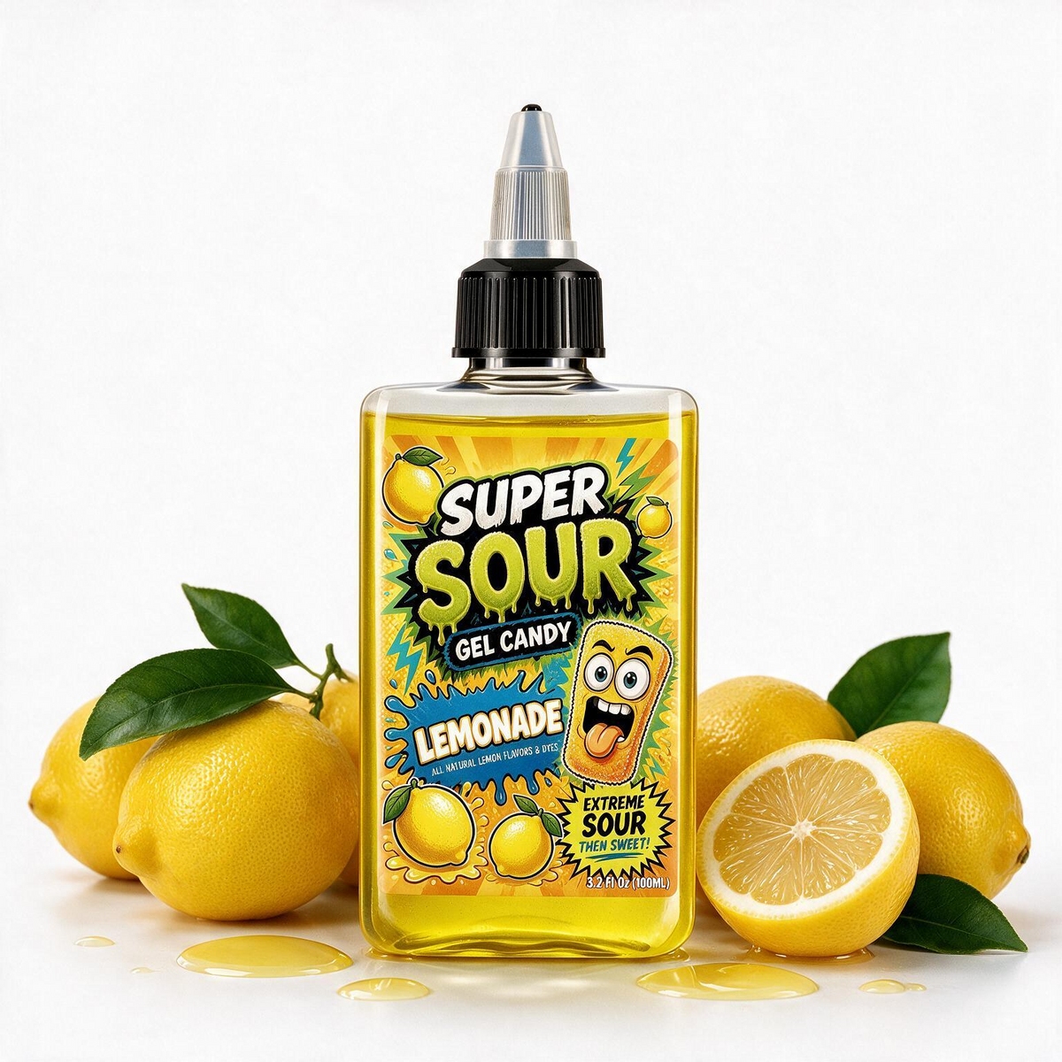 Super Sour Lemonade Gel Candy
