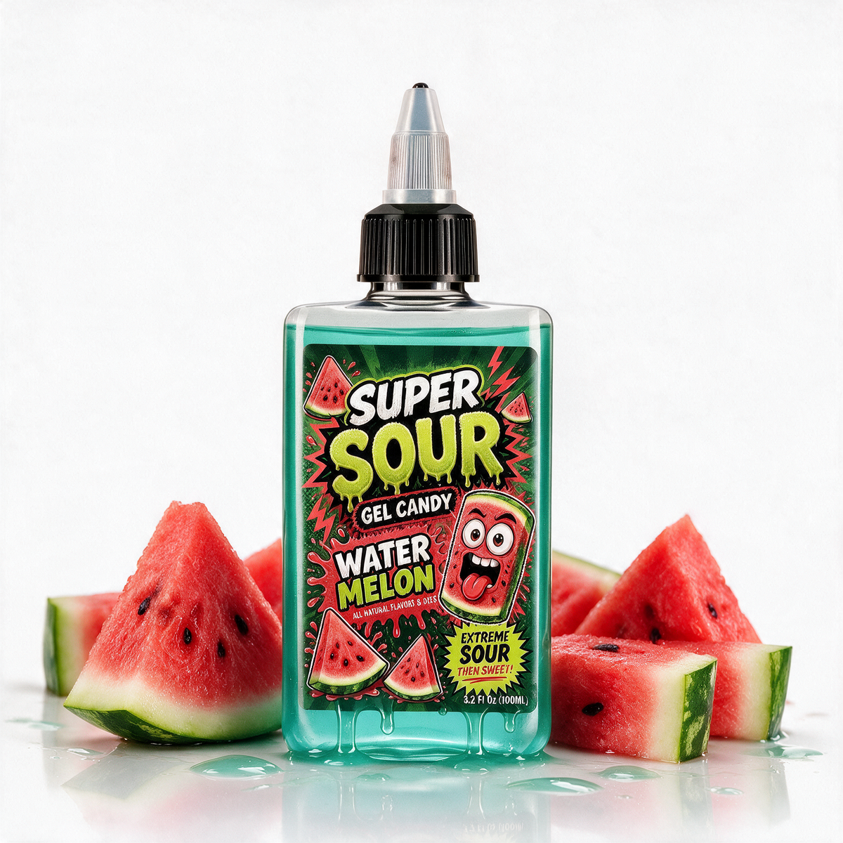 Super Sour Watermelon Gel Candy